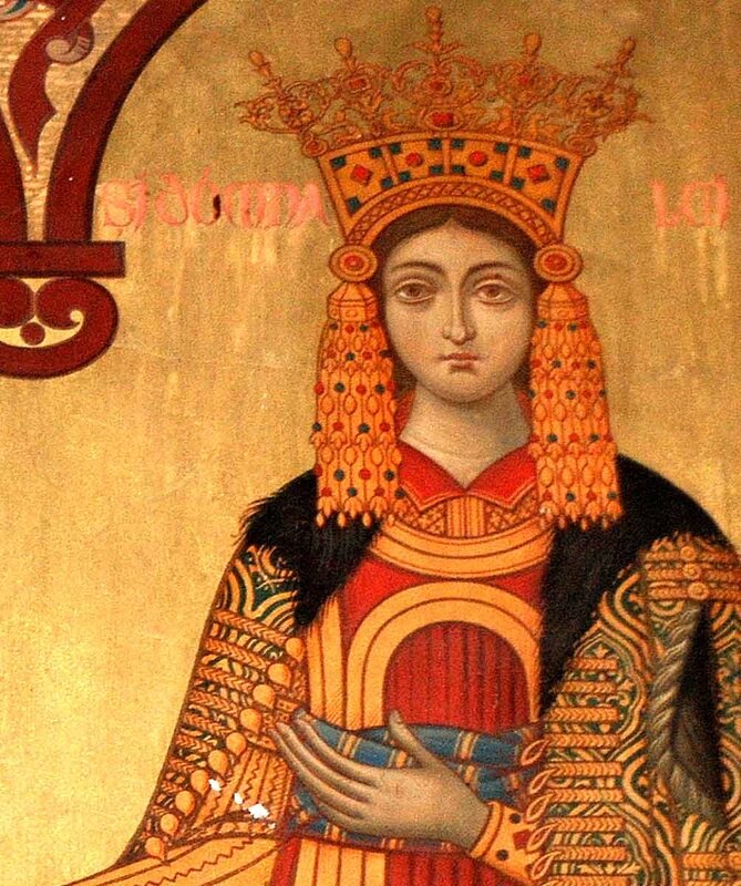 نقاشی میلیکا دسپینا از والاکیا، از خویشاوندان دور مارا، در کورته د آرژش.